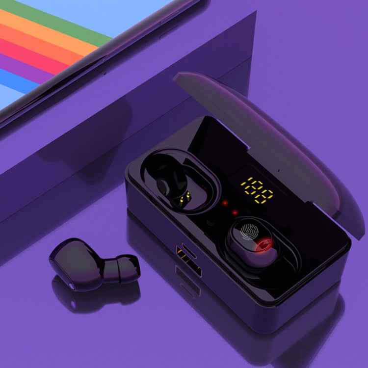 G10 TWS Bluetooth 5.0 Wireless Bluetooth Earphone with Charging Box, Support Digital Display & HD Call & Power Bank