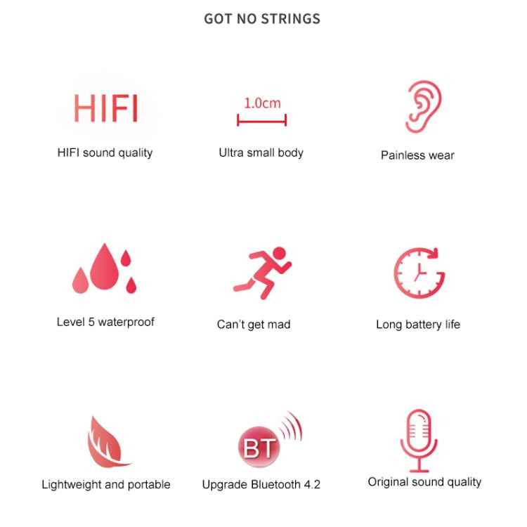 G02 Portable HIFI Bluetooth V4.2 Bluetooth Headphone