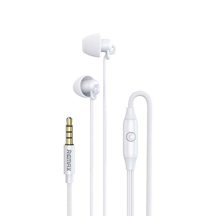 REMAX RM-208 In-Ear Stereo Sleep Earphone with Wire Control + MIC, Support Hands-free