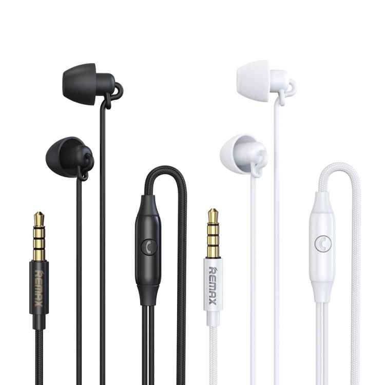 REMAX RM-208 In-Ear Stereo Sleep Earphone with Wire Control + MIC, Support Hands-free