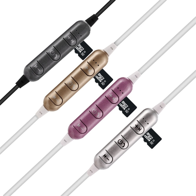 F3 Bluetooth 4.2 Hanging Neck Design Bluetooth Headset, Support Music Play & Switching & Volume Control & Answer