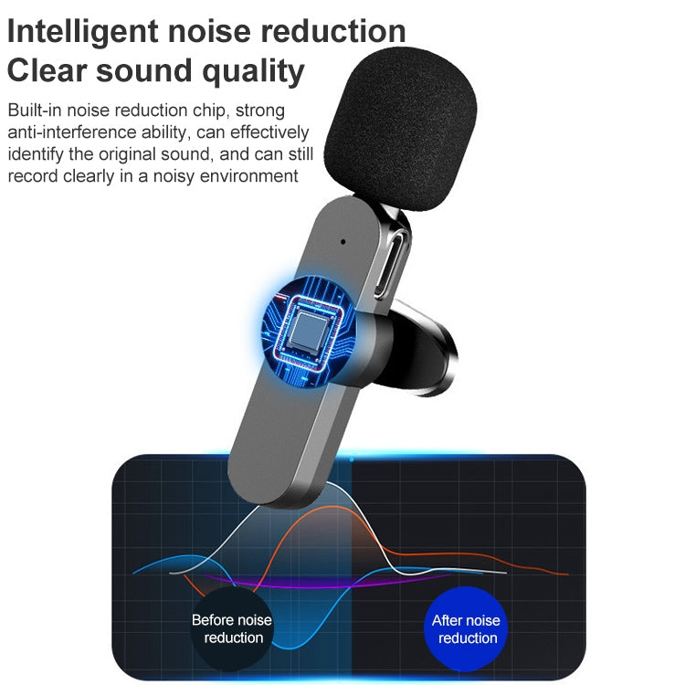 8 Pin Interface Live Broadcast Wireless Lavalier Microphone