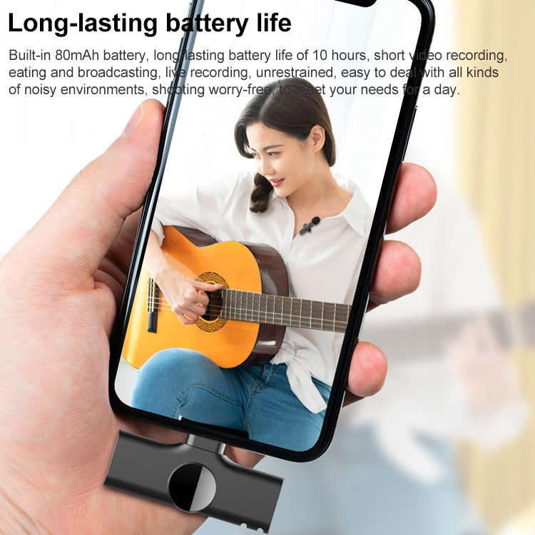 8 Pin Interface Live Broadcast Wireless Lavalier Microphone