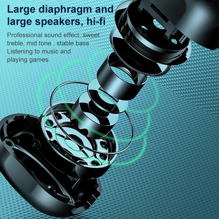 M9 Bluetooth 5.1 Business Style In-ear Stereo Wireless Bluetooth Earphone, M9 Black, M9 Blue