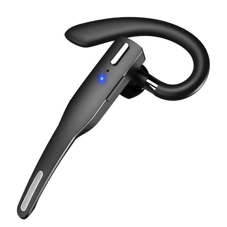 YYK-525 Single Rotatable Earhook Noise Cancelling Wireless Bluetooth Earphone with Charging Box & Digital Display