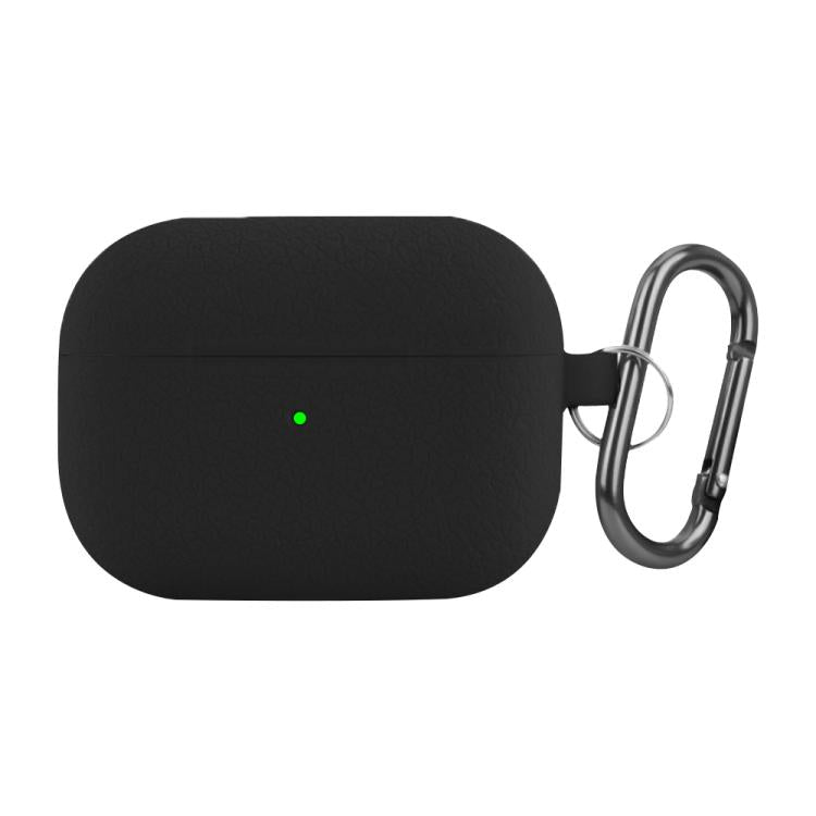 For AirPods Pro Litchi Texture Silicone Wireless Earphone Protective Case