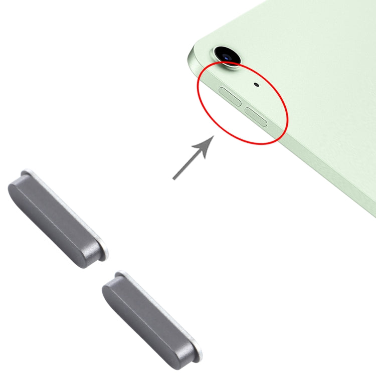 Botón de control de volumen para iPad Air 4 de 10,9 pulgadas (2020, A2316, A2324, A2325, A2072), iPad Air 4 de 10,9 pulgadas (2020), iPad Air 4 de 10,9 pulgadas (2020, gris)