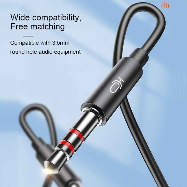 Langsdom V6 3.5mm Dual Plug Wired In-Ear Earphone with Microphone, Length: 2m