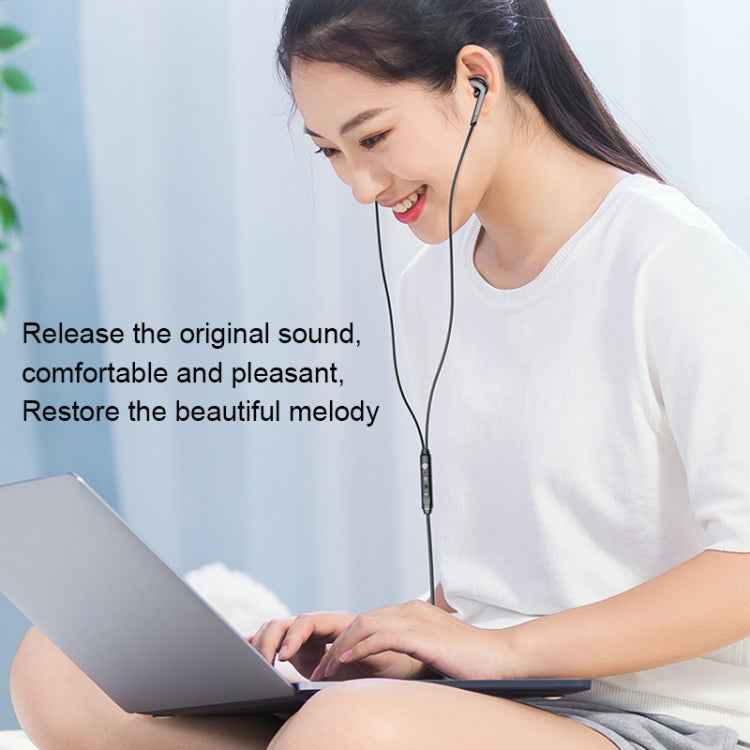 Langsdom V6 3.5mm Dual Plug Wired In-Ear Earphone with Microphone, Length: 2m