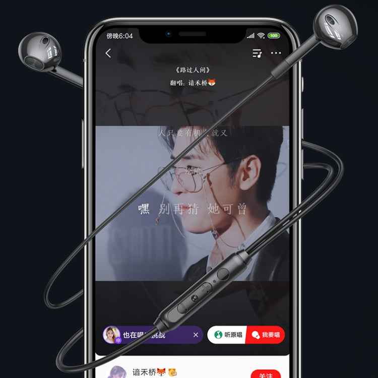 Langsdom V6 3.5mm Dual Plug Wired In-Ear Earphone with Microphone, Length: 2m