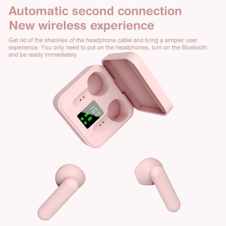 ETE-16 TWS Semi-In-Ear Digital Display Sports Bluetooth Earphones