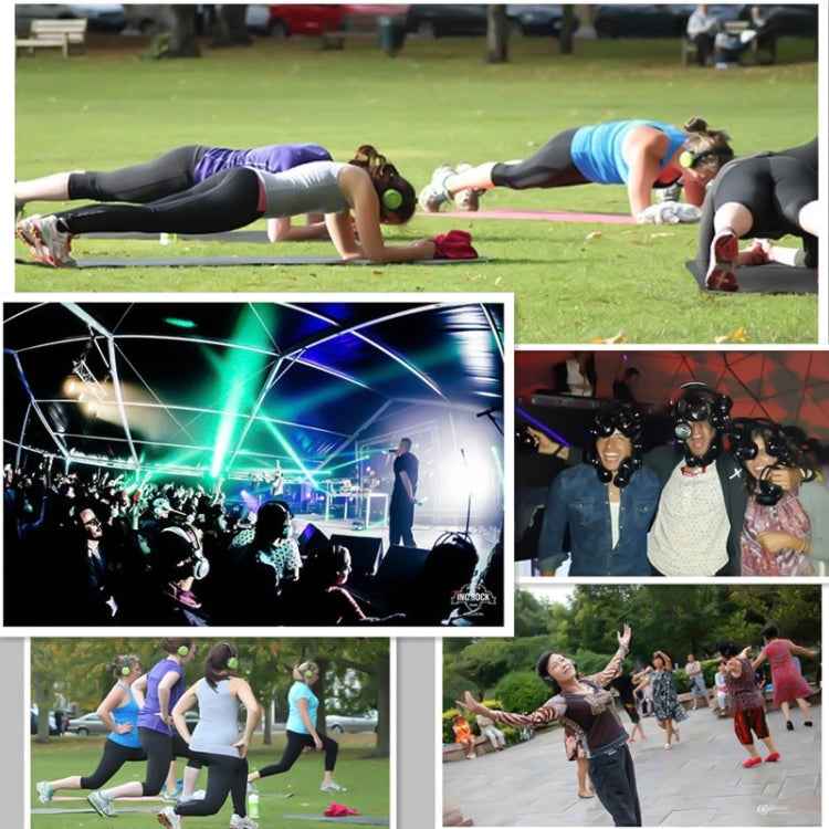 Professional Amplifier Audio Transmitter with Noise Cancelling Headphone Set