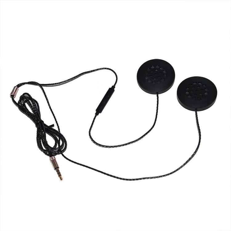 T33 3.5mm Interface Music Call Motorcycle Helmet Wired Headphone, Length: 1.2m