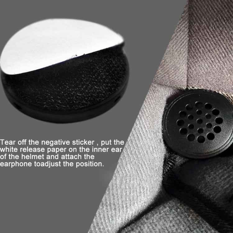 T33 3.5mm Interface Music Call Motorcycle Helmet Wired Headphone, Length: 1.2m