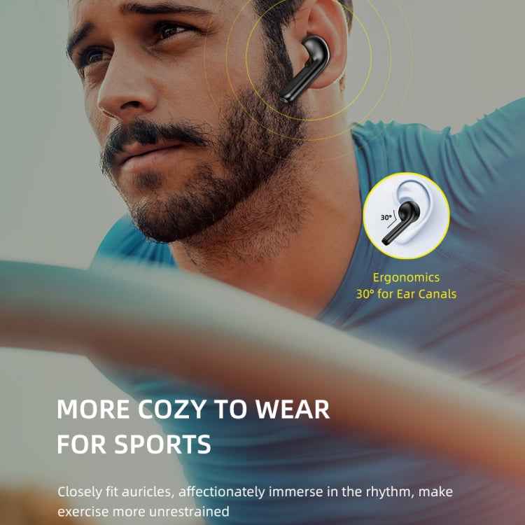 awei T15P Bluetooth V5.0 TWS Ture Wireless Sports LED Display Headset with Charging Case