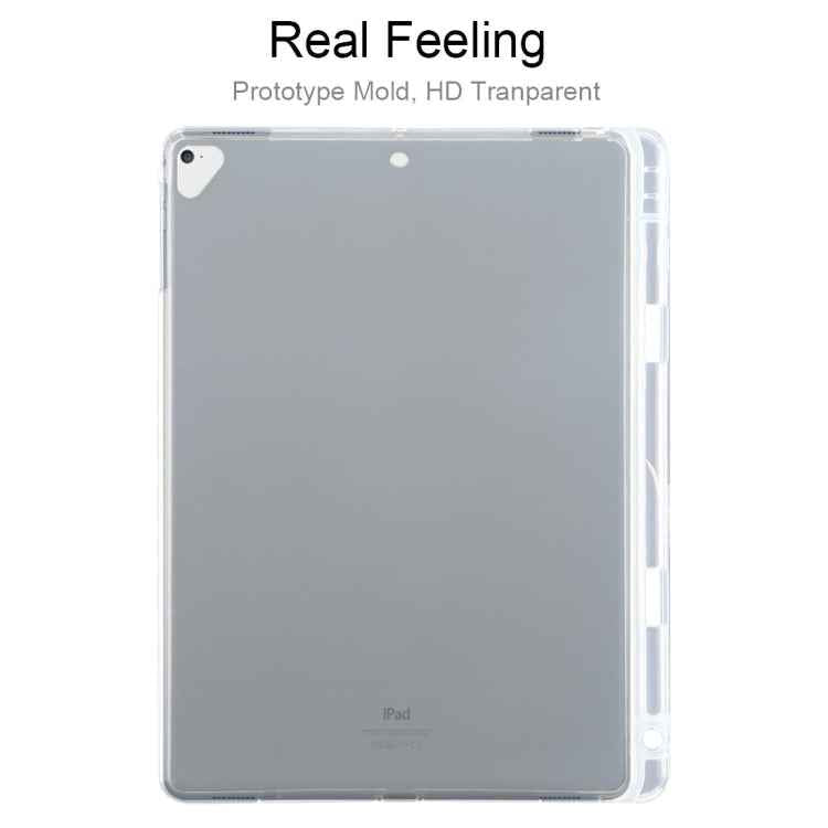 For iPad Air / Air 2 3mm Shockproof Transparent Protective Case with Pen Slot
