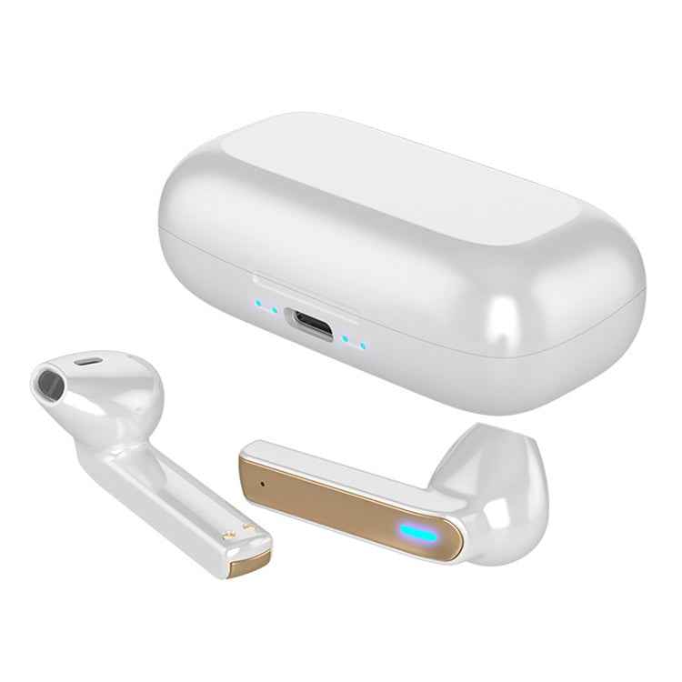 BQ02 TWS Semi-in-ear Touch Bluetooth Earphone with Charging Box & Indicator Light, Supports HD Calls & Intelligent Voice Assistant