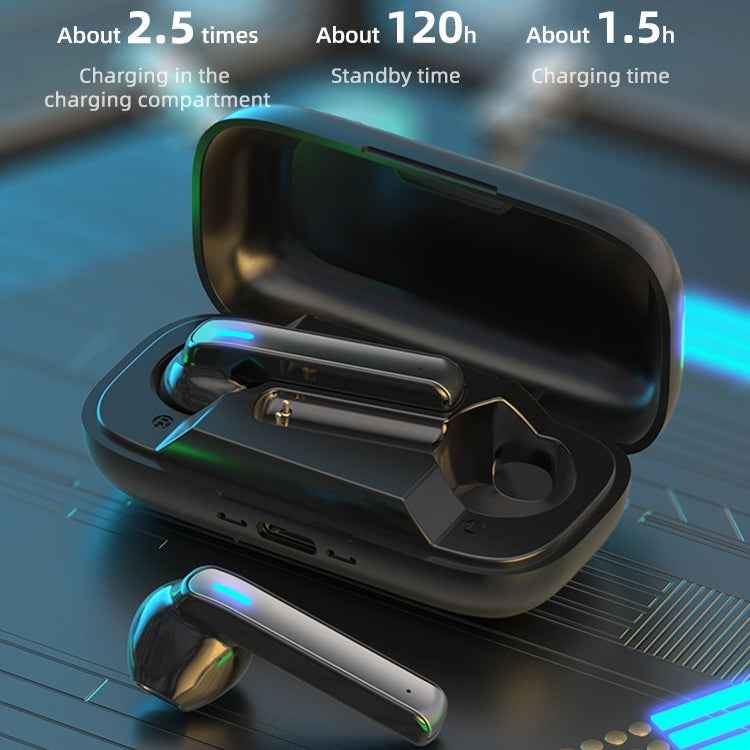 BQ02 TWS Semi-in-ear Touch Bluetooth Earphone with Charging Box & Indicator Light, Supports HD Calls & Intelligent Voice Assistant