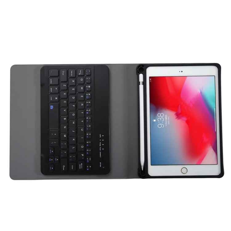 A05B Bluetooth 3.0 Ultra-thin ABS Detachable Bluetooth Keyboard Leather Tablet Case for iPad mini 5 / 4 / 3 / 2, with Holder