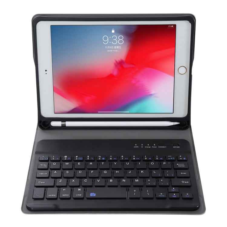 A05B Bluetooth 3.0 Ultra-thin ABS Detachable Bluetooth Keyboard Leather Tablet Case for iPad mini 5 / 4 / 3 / 2, with Holder