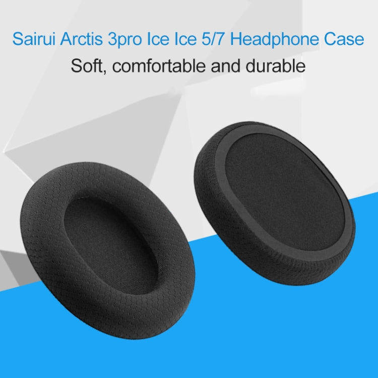 1 Pair Leather Sponge Protective Case for Steelseries Arctis 3 Pro / Ice 5 / Ice 7 Headphone (White), IP6D2519A, IP6D2519B, IP6D2519C, IP6D2519D, IP6D2519E, IP6D2519F