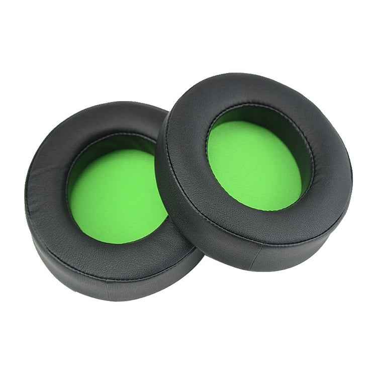 2 PCS For Razer Kraken 7.1 V2 Pro Headphone Cushion Sponge Green Net Cover Earmuffs Replacement Earpads