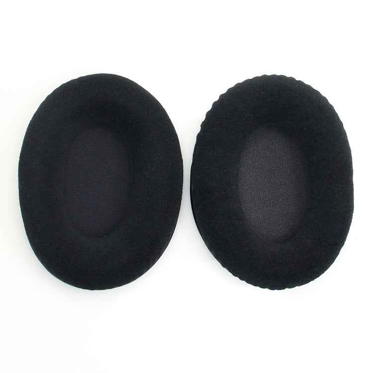 2 PCS For Kingston KHX-HSCP / HyperX Cloud II Headphone Cushion Flannel Black Net Sponge Cover Earmuffs Replacement Earpads