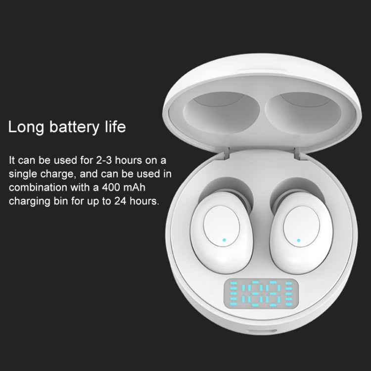 J1 TWS Digital Display Bluetooth V5.0 Wireless Earphones with LED Charging Box