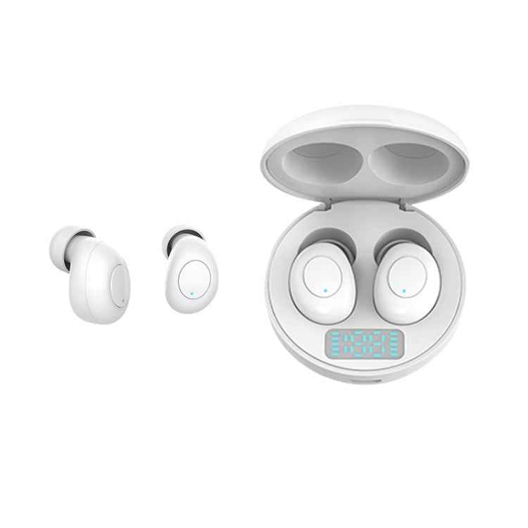 J1 TWS Digital Display Bluetooth V5.0 Wireless Earphones with LED Charging Box