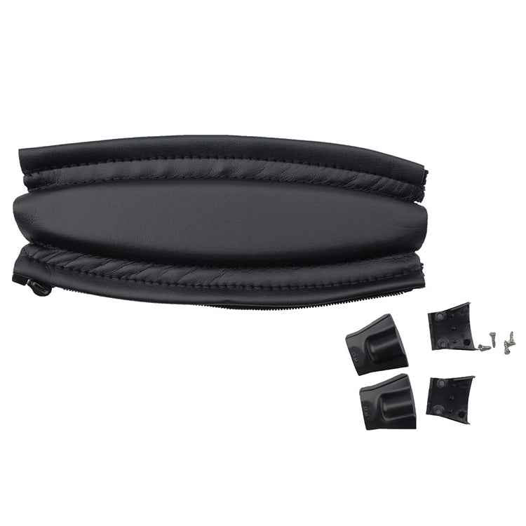 10 PCS For Bose QC2 / QC15 Headphone Head Beam Headgear Leather Cover with Plastic Parts + Screws