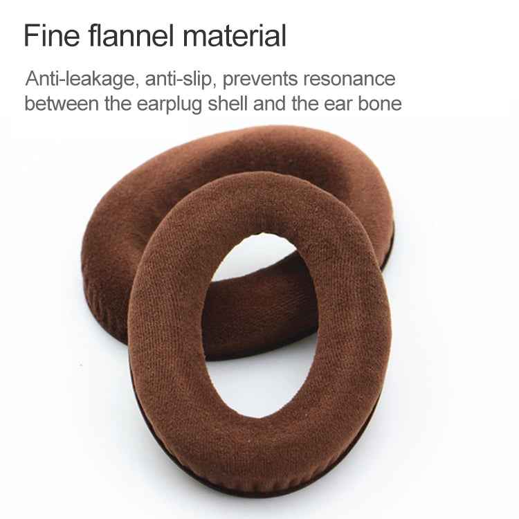 2 PCS For Sennheiser HD515 / HD555 / HD595 / HD598 / HD558 / PC360 Flannel Earphone Cushion Cover Earmuffs Replacement Earpads with Tone Tuning Cotton