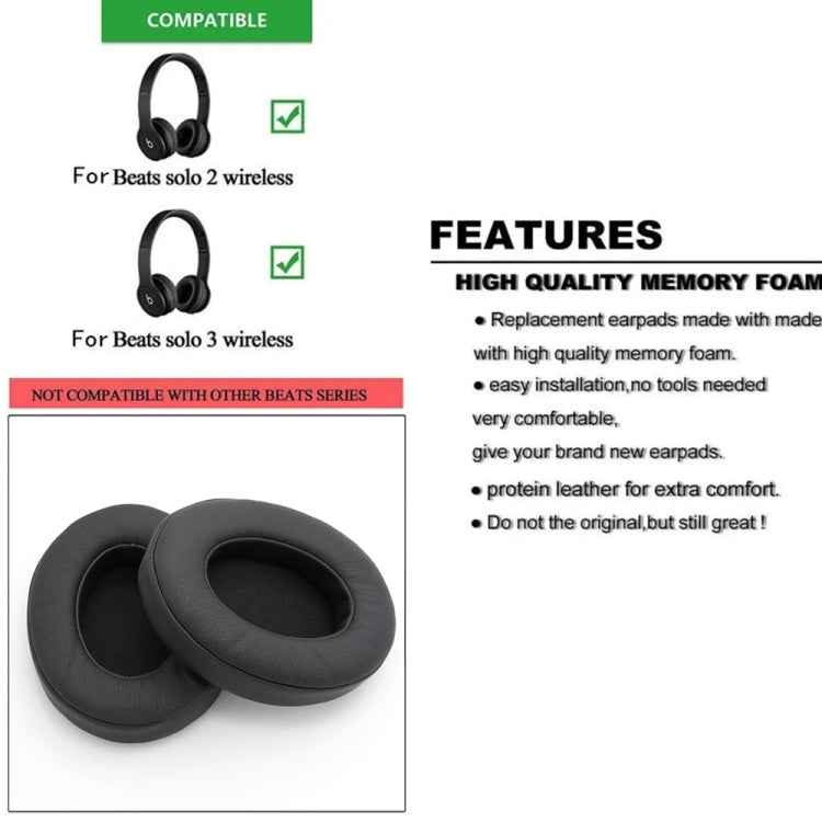 1 Pair Soft Sponge Earmuff Headphone Jacket for Beats Studio 2.0