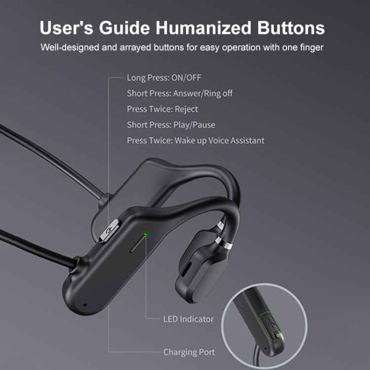 awei A889BL Air Conduction Sports Bluetooth 5.0 Wireless Headset