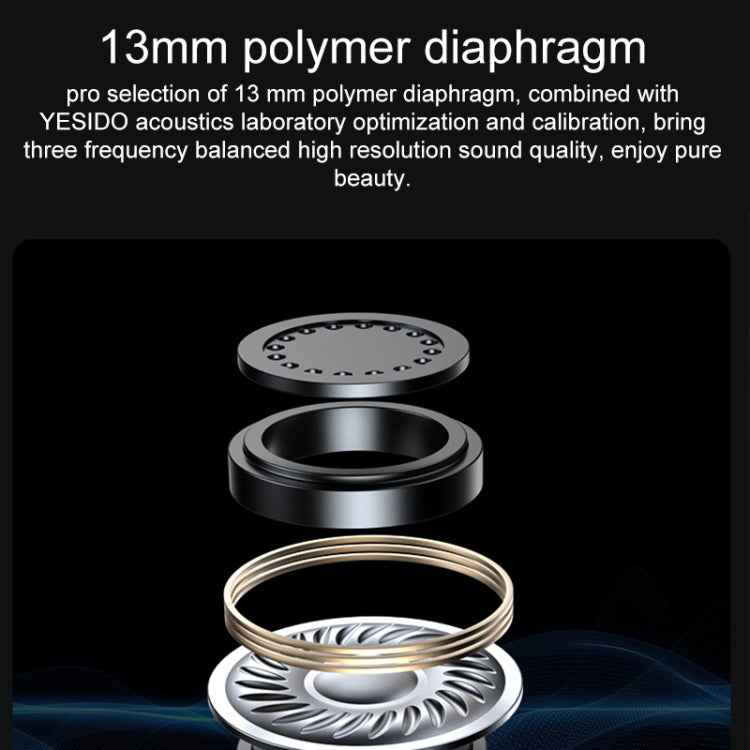 Yesido TWS22 Bluetooth 5.3 LED Digital Display TWS Wireless Bluetooth Earphone