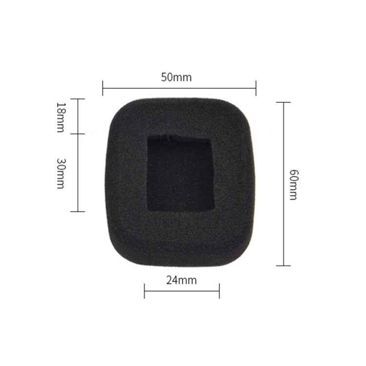 2 PCS For Shinco S01 Headphone Protective Cover Square Sponge Cover Earmuffs