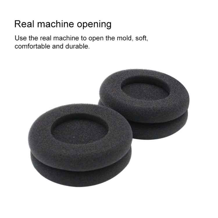2 PCS For KOSS PP / SP Voltage Version Protein Leather Cover Headphone Protective Cover Earmuffs