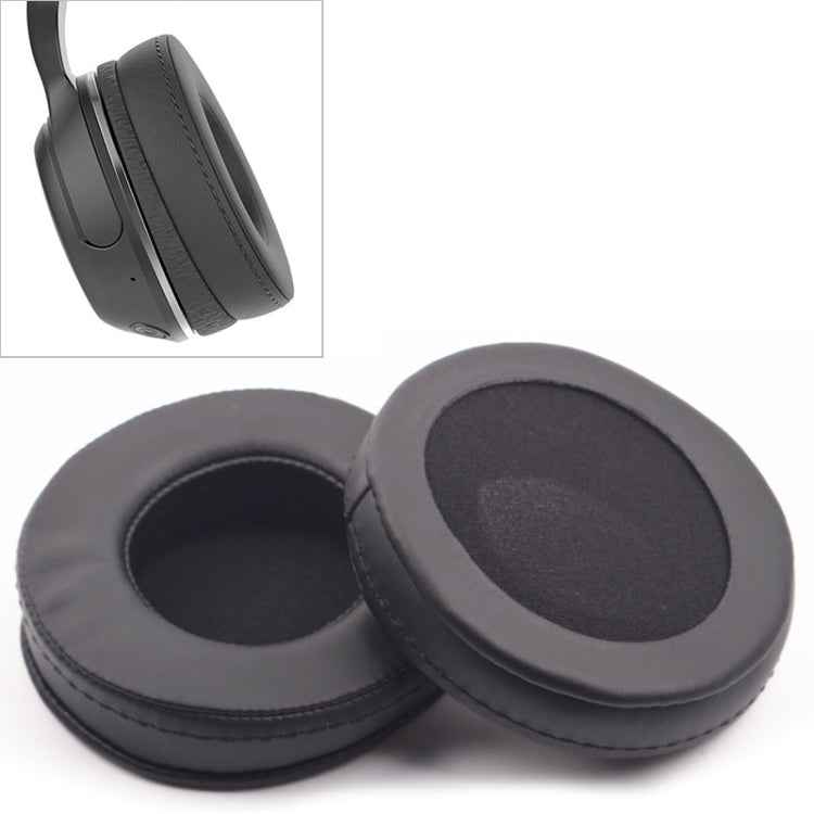 2 PCS For Skullcandy / HESH 2.0 HESH Thickened Earphone Cushion Cover Earmuffs Replacement Earpads with White Thread Sewing(Black)