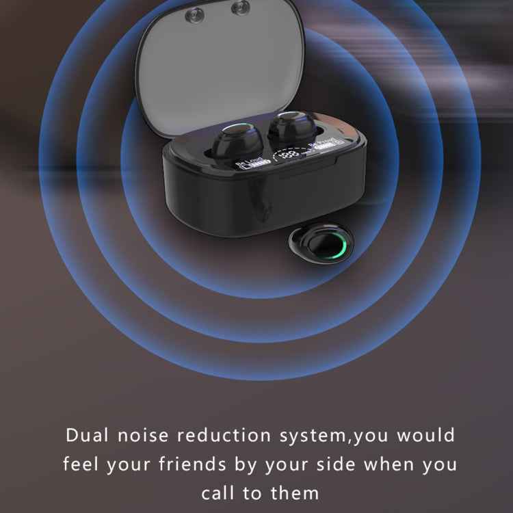 MD06 Mini In-ear TWS Wireless Touch Digital Display Bluetooth Earphone