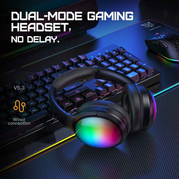 ONIKUMA B3 Bluetooth 5.3 Foldable Wireless Bluetooth Headphone with Microphone