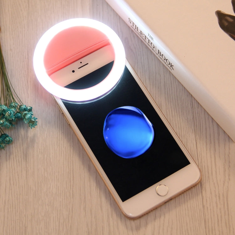 Charging Selfie Beauty Light For iPhone, Galaxy, Huawei, Xiaomi, LG, HTC and Other Smart Phones with Adjustable Clip & USB Cable