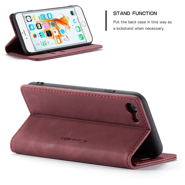 CaseMe-013 Multifunctional Retro Frosted Horizontal Flip Leather Case for iPhone 6 / 6s, with Card Slot & Holder & Wallet