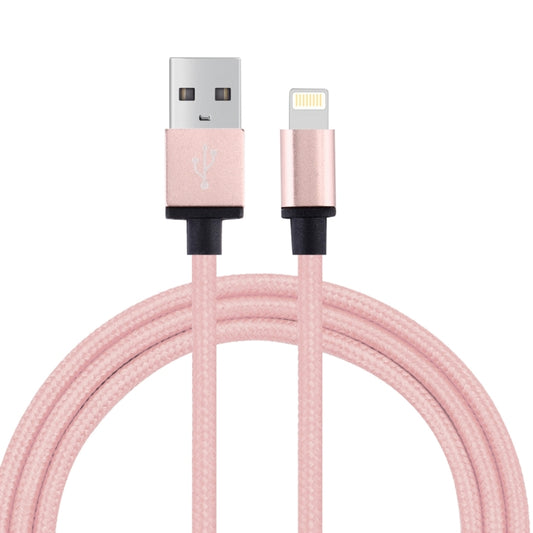 Câble de données/chargeur USB 2.0 à 8 broches et 58 cœurs en métal tissé de 1 m