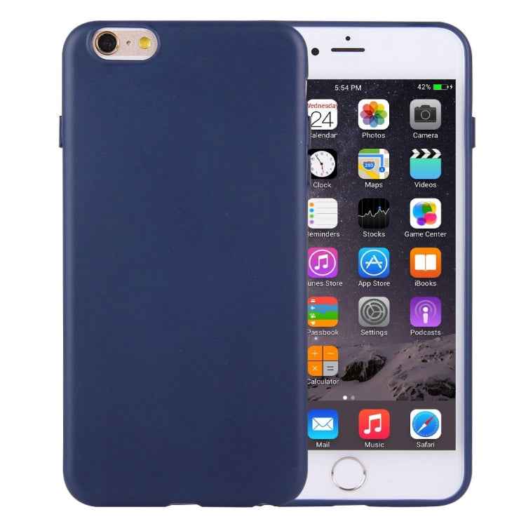 For iPhone 6 & 6s Solid Color TPU Protective Case Without Round Hole