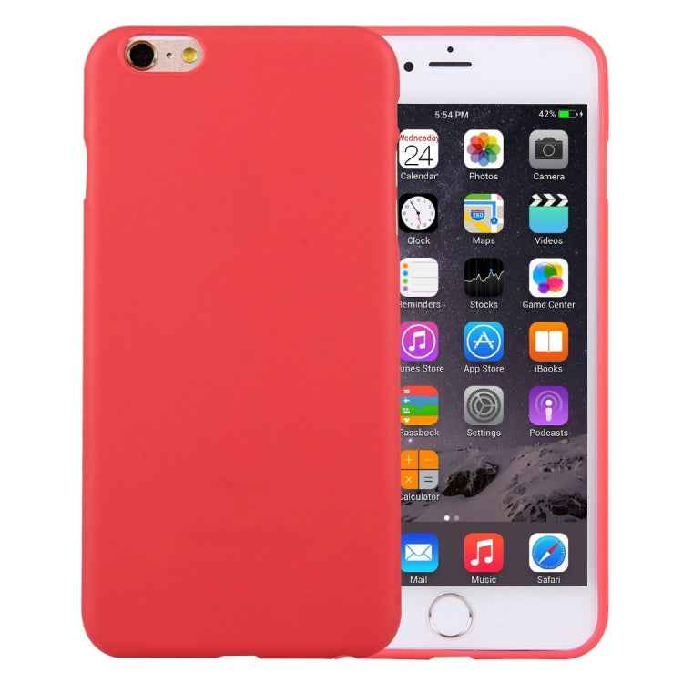 For iPhone 6 & 6s Solid Color TPU Protective Case Without Round Hole