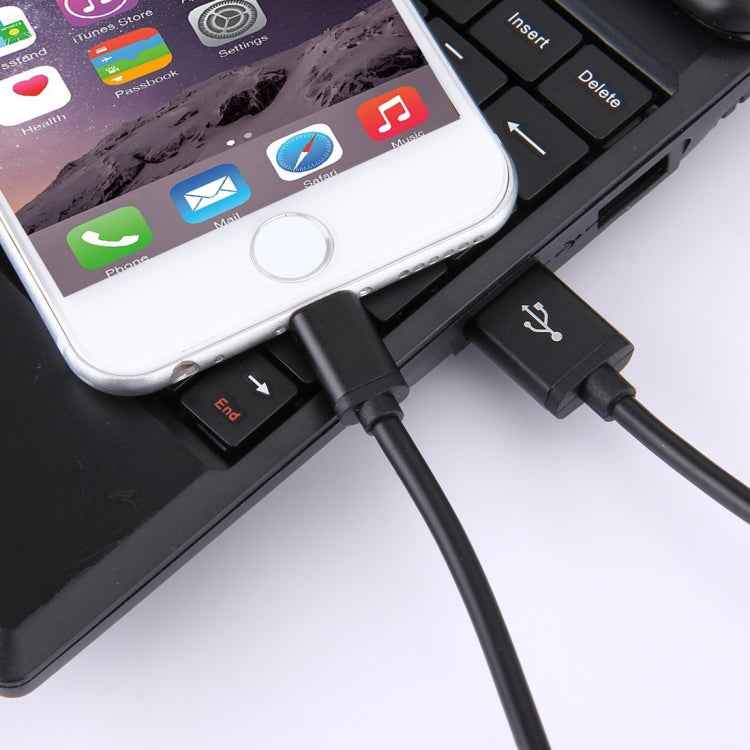 1m 3A 8 Pin to USB Data Sync Charging Cable for iPhone, iPad, Diameter: 4 cm