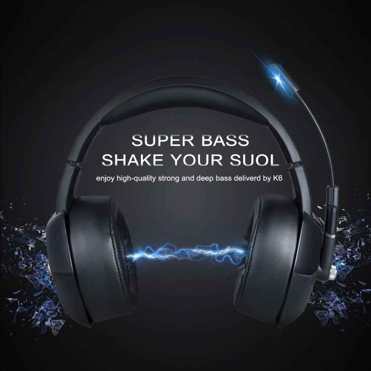 ONIKUMA K6 Over Ear Bass Stereo Surround Gaming Headphone with Microphone & RGB Lights