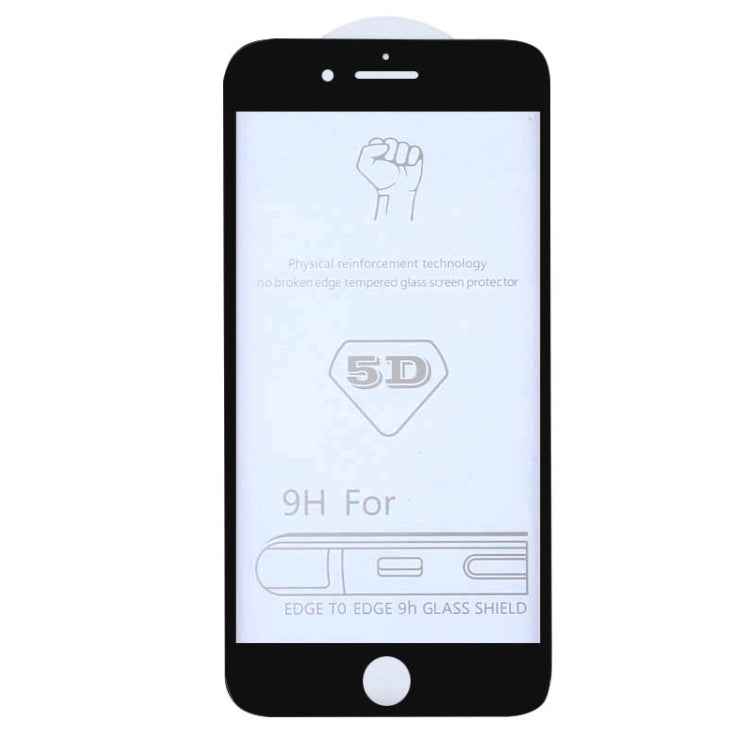 25 PCS 9H 5D Full Glue Full Screen Tempered Glass Film for iPhone 6 / 6s