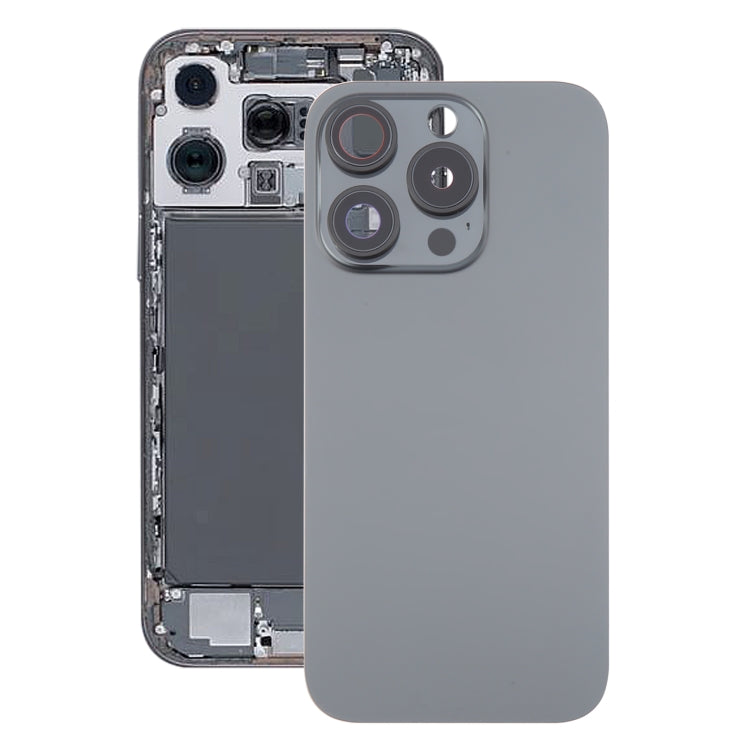 For iPhone 16 Pro Max Glass Original Battery Back Cover with Camera Lens Cover, For iPhone 16 Pro Max