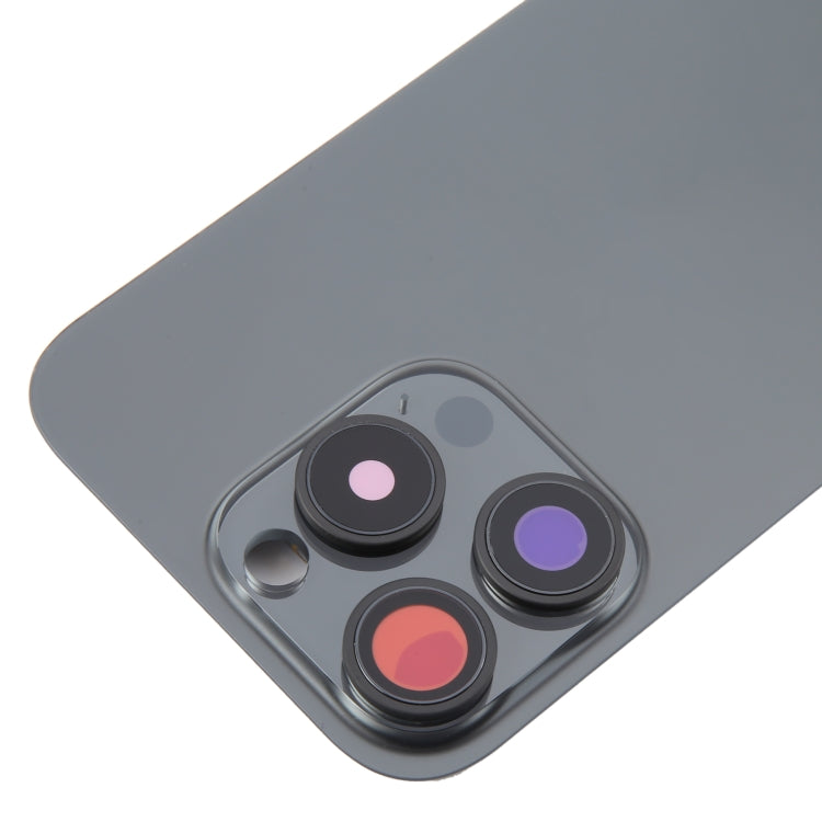 For iPhone 16 Pro Max Glass Original Battery Back Cover with Camera Lens Cover, For iPhone 16 Pro Max