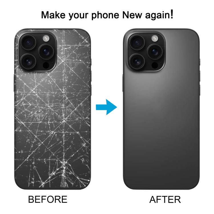 For iPhone 16 Pro Max Original Glass Battery Back Cover with Camera Lens Cover + MagSafe Magnet